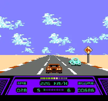 Rad Racer (USA) screen shot game playing